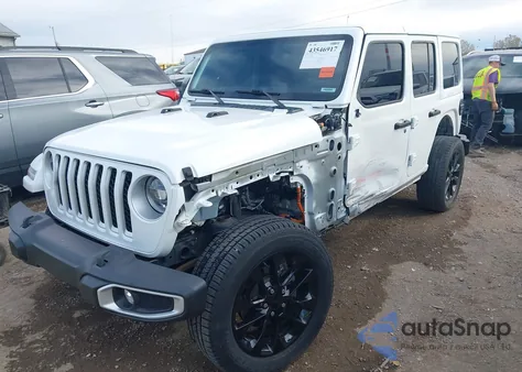 2021 Jeep Wrangler 4Xe Unlimited Sahara 4X4 z USA, uszkodzony, nr VIN 1C4JJXP61MW804833